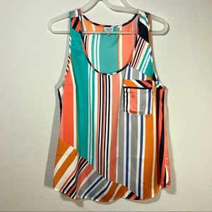 CHARMING CHARLIE Striped Blouse